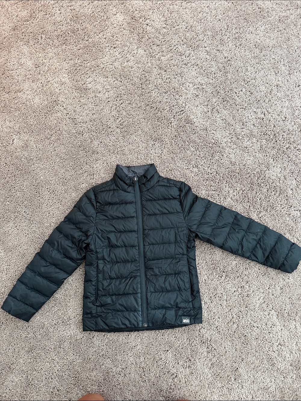 REI Kids Black Quilted Puffer Jacket
